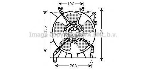 AVA QUALITY COOLING MT7511 Вентилятор, охолодження двигуна