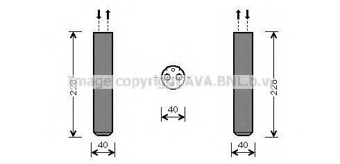 AVA QUALITY COOLING MTD236 Осушувач, кондиціонер