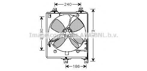 AVA QUALITY COOLING MZ7510 Вентилятор, охолодження двигуна