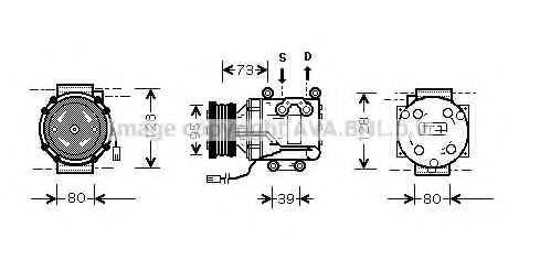 AVA QUALITY COOLING MZAK170 Компресор, кондиціонер