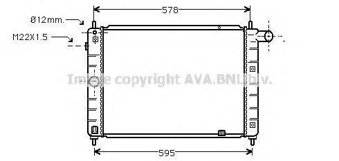 AVA QUALITY COOLING OL2122 Радіатор, охолодження двигуна