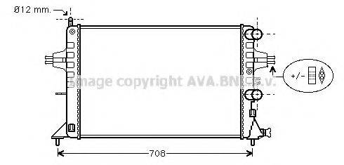 AVA QUALITY COOLING OL2255 Радіатор, охолодження двигуна