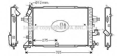 AVA QUALITY COOLING OL2364 Радіатор, охолодження двигуна