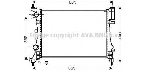 AVA QUALITY COOLING OL2408 Радіатор, охолодження двигуна