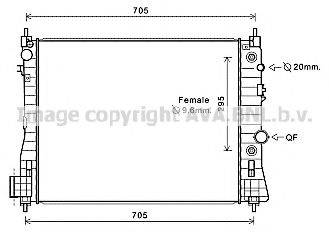 AVA QUALITY COOLING OL2655 Радіатор, охолодження двигуна