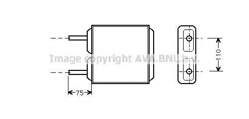 AVA QUALITY COOLING OL6094 Теплообмінник, опалення салону