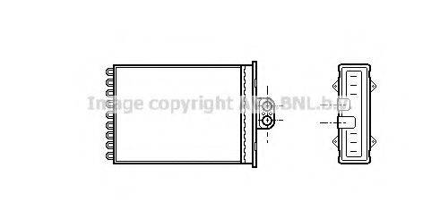 AVA QUALITY COOLING OL6217 Теплообмінник, опалення салону