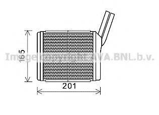 AVA QUALITY COOLING OL6551 Теплообмінник, опалення салону