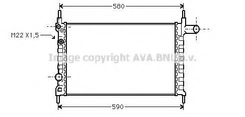 AVA QUALITY COOLING OLA2150 Радіатор, охолодження двигуна