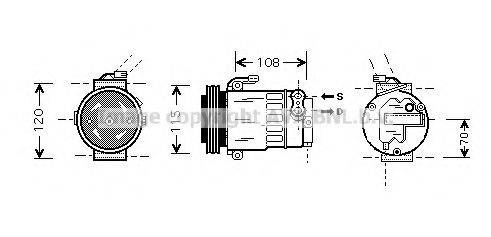 AVA QUALITY COOLING OLK312 Компресор, кондиціонер