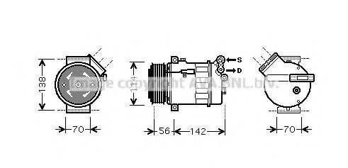 AVA QUALITY COOLING OLK449 Компресор, кондиціонер