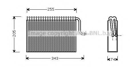 AVA QUALITY COOLING OLV171 Випарник, кондиціонер