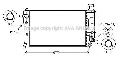 AVA QUALITY COOLING PE2131 Радіатор, охолодження двигуна