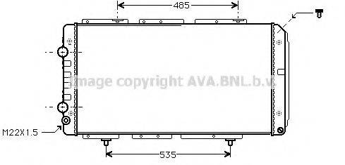 AVA QUALITY COOLING PE2150 Радіатор, охолодження двигуна