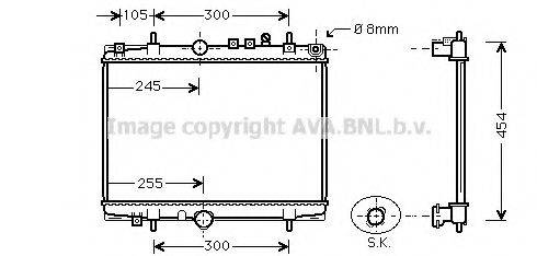 AVA QUALITY COOLING PE2208 Радіатор, охолодження двигуна