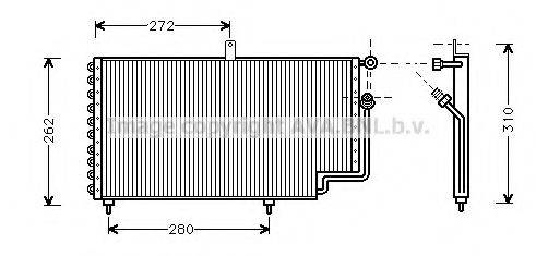 AVA QUALITY COOLING PE5169 Конденсатор, кондиціонер