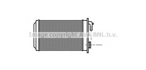 AVA QUALITY COOLING PE6087 Теплообмінник, опалення салону