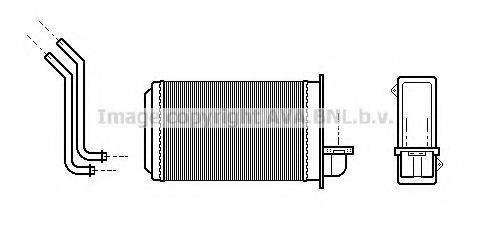 AVA QUALITY COOLING PE6088 Теплообмінник, опалення салону