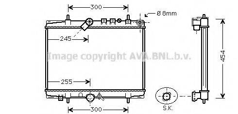 AVA QUALITY COOLING PEA2202 Радіатор, охолодження двигуна