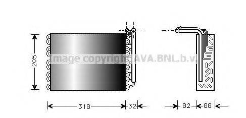 AVA QUALITY COOLING PEV007 Випарник, кондиціонер