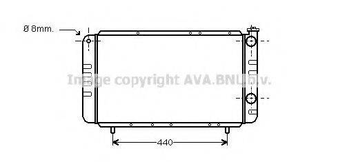 AVA QUALITY COOLING RT2058 Радіатор, охолодження двигуна