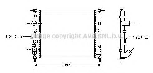 AVA QUALITY COOLING RT2197 Радіатор, охолодження двигуна