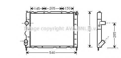 AVA QUALITY COOLING RT2267 Радіатор, охолодження двигуна