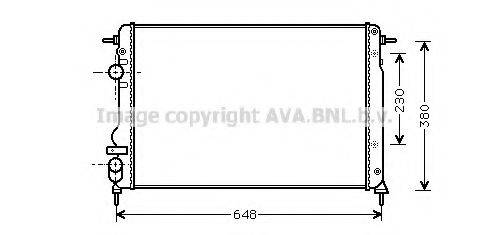 AVA QUALITY COOLING RT2312 Радіатор, охолодження двигуна