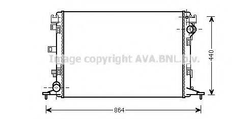 AVA QUALITY COOLING RT2420 Радіатор, охолодження двигуна