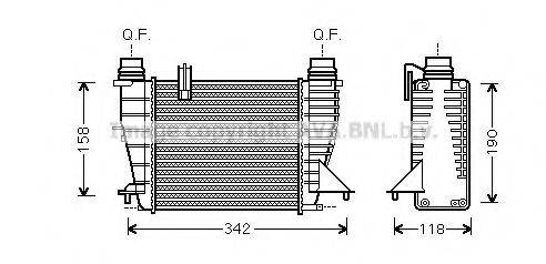 AVA QUALITY COOLING RT4553 Інтеркулер