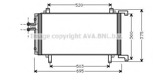 AVA QUALITY COOLING RT5196 Конденсатор, кондиціонер