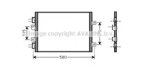 AVA QUALITY COOLING RT5341 Конденсатор, кондиціонер