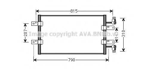 AVA QUALITY COOLING RT5451 Конденсатор, кондиціонер