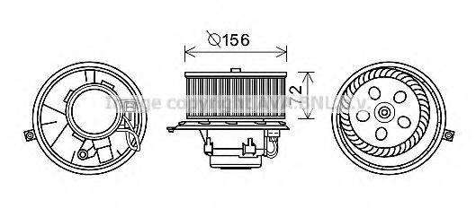 AVA QUALITY COOLING RT8578 Електродвигун, вентиляція салону