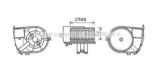 AVA QUALITY COOLING RT8590 Електродвигун, вентиляція салону