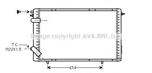 AVA QUALITY COOLING RTA2172 Радіатор, охолодження двигуна