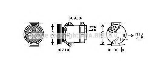 AVA QUALITY COOLING RTAK103 Компресор, кондиціонер