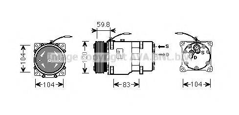 AVA QUALITY COOLING RTAK402 Компресор, кондиціонер