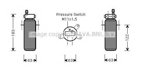 AVA QUALITY COOLING RTD288 Осушувач, кондиціонер