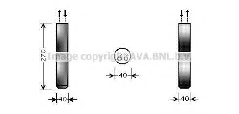 AVA QUALITY COOLING RTD493 Осушувач, кондиціонер