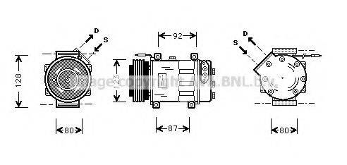 AVA QUALITY COOLING RTK037 Компресор, кондиціонер