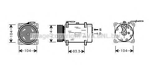 AVA QUALITY COOLING RTK038 Компресор, кондиціонер