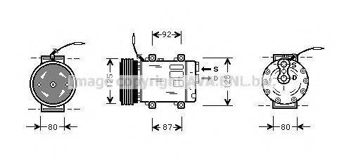 AVA QUALITY COOLING RTK067 Компресор, кондиціонер