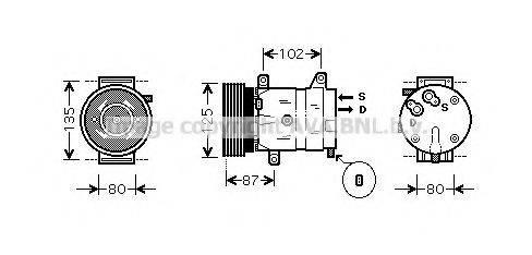 AVA QUALITY COOLING RTK311 Компресор, кондиціонер