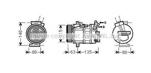 AVA QUALITY COOLING RTK485 Компресор, кондиціонер