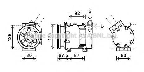 AVA QUALITY COOLING RTK619 Компресор, кондиціонер