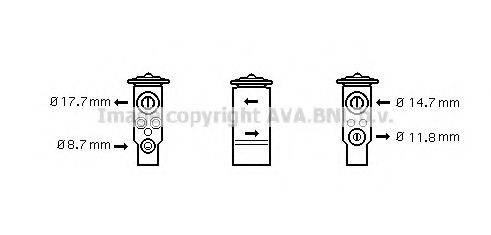 AVA QUALITY COOLING SB1057 Розширювальний клапан, кондиціонер
