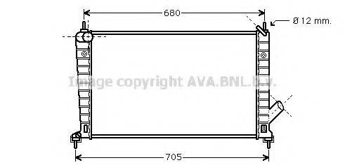 AVA QUALITY COOLING SB2061 Радіатор, охолодження двигуна