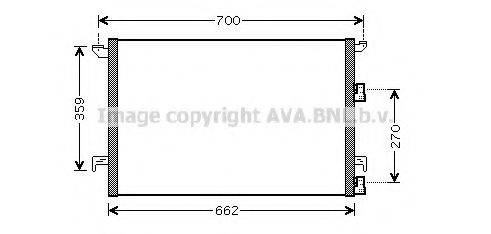 AVA QUALITY COOLING SBA5060 Конденсатор, кондиціонер