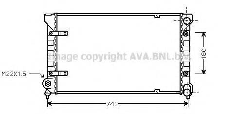 AVA QUALITY COOLING ST2009 Радіатор, охолодження двигуна